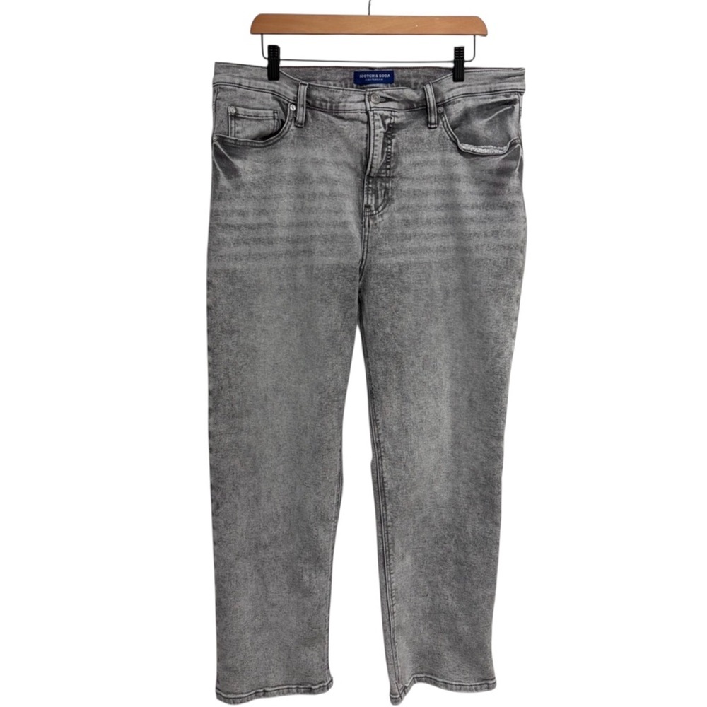 Scotch & Soda Light Gray Wash Denim Jeans Stretch Cotton Blend